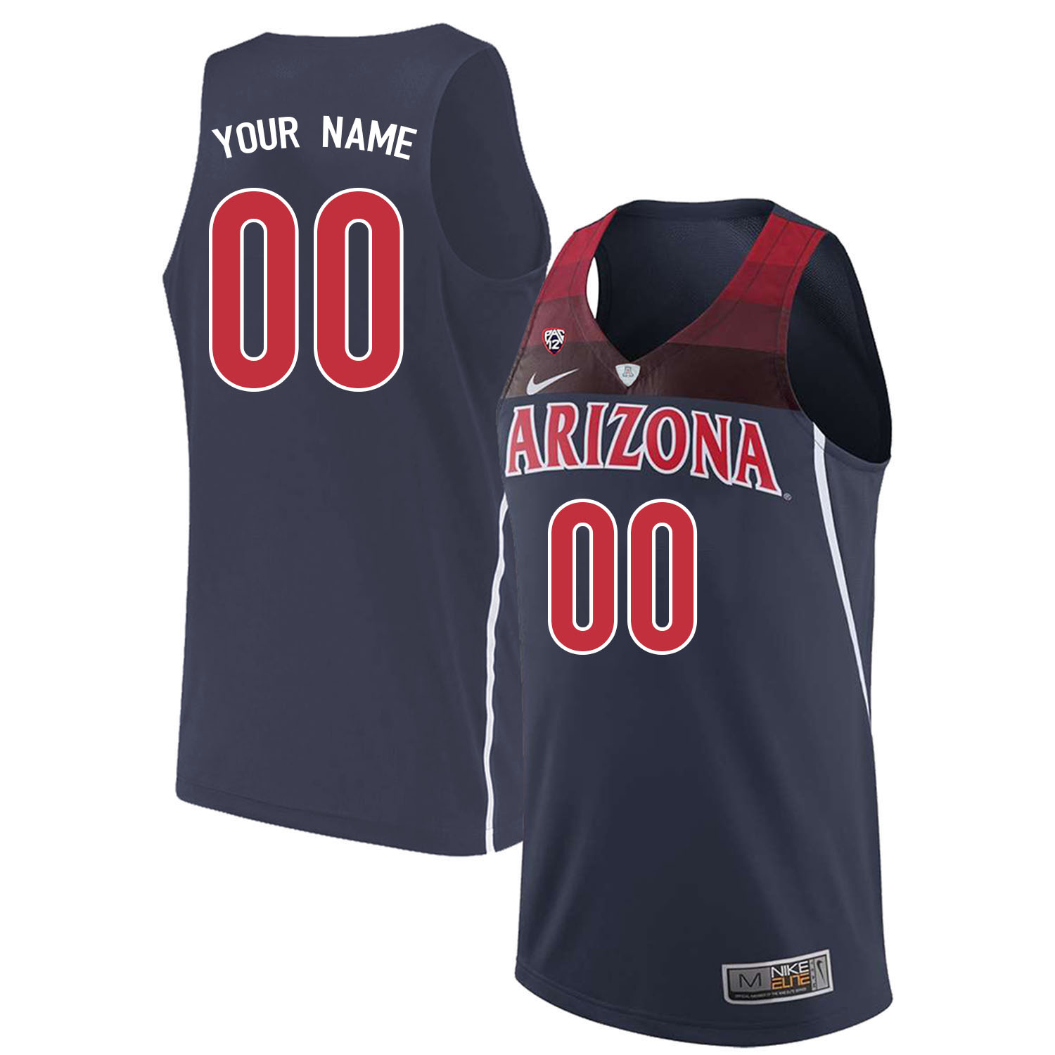 Custom Arizona Wildcats Name And Number College Basketball Jerseys Stitched-Navy - Click Image to Close